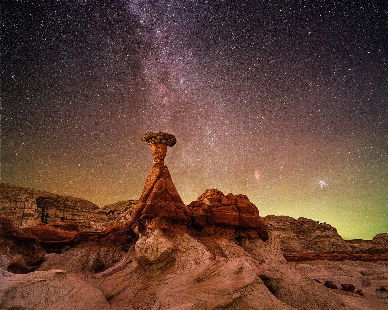 Cosmic Toadstool Alignment, fine art landscape photograph by Sam Groth